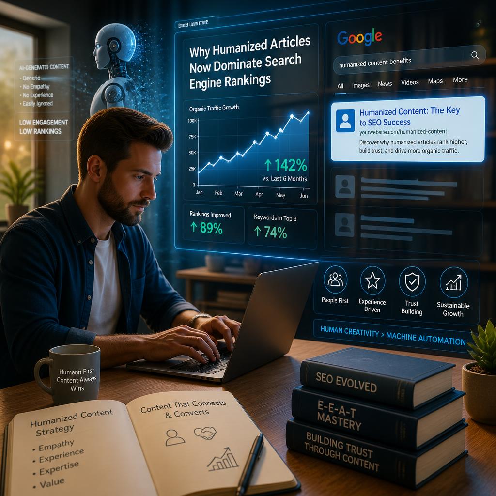 Why Humanized Articles Now Dominate Search Engine Rankings
