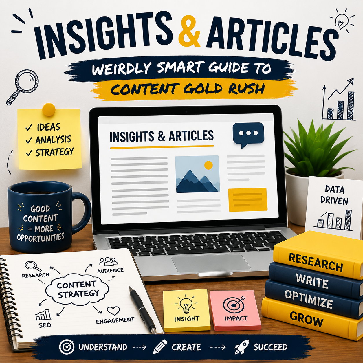 Insights & Articles: Weirdly Smart Guide to Content Gold Rush