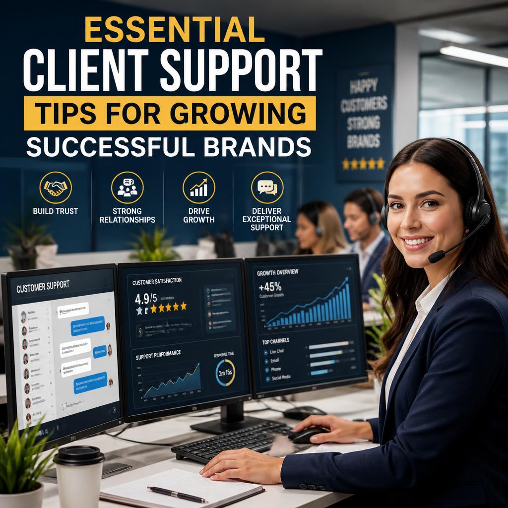 Essential Client Support Tips for Growing Successful Brands